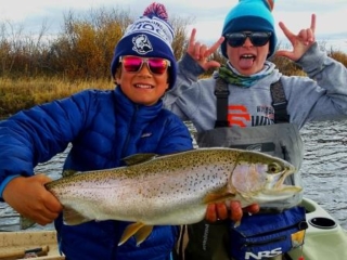 Monster rainbow trout from the Green River