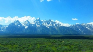 Teton Mountain Range in Grand Teton National Park near Jackson Hole